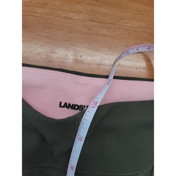 Land's End Leggings Olive size 4-6 with pockets - Picture 4 of 9